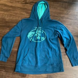 dark blue bass pro shops hoodie S